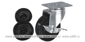 Колесо поворотное с площадкой Lema CE2-PA-75-55-C3