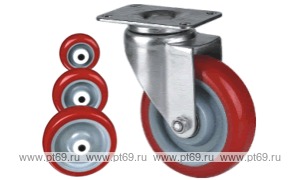 Колесо поворотное с площадкой Lema ED2-TPU-75-80-5