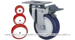 Колесо поворотное с площадкой Lema EG2-TPU-125-120-B6