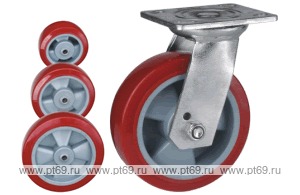 Колесо поворотное с площадкой Lema GC2-TPU-200-330-6
