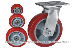 Колесо поворотное с площадкой Lema GC2-TPU-150-380-6H