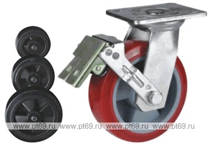 Колесо поворотное с площадкой Lema GC2-PL-200-310-W6