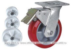 Колесо поворотное с площадкой Lema GC2-TPA-125-310-M6