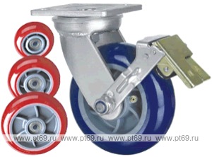 Колесо поворотное с площадкой Lema GF2-TPU-150-480-B6