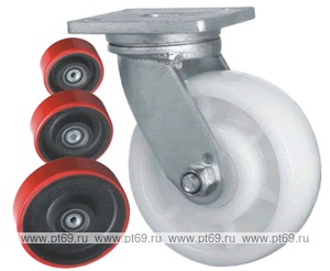 Колесо поворотное с площадкой Lema GH2-TPU-125-700-6I