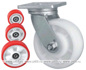 Колесо поворотное с площадкой Lema GH2-TPU-125-700-6N